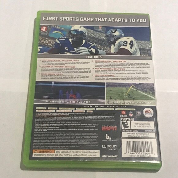 Xbox 360 Madden 09 - Picture 2 of 3
